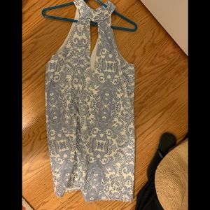 Halter neck paisley dress